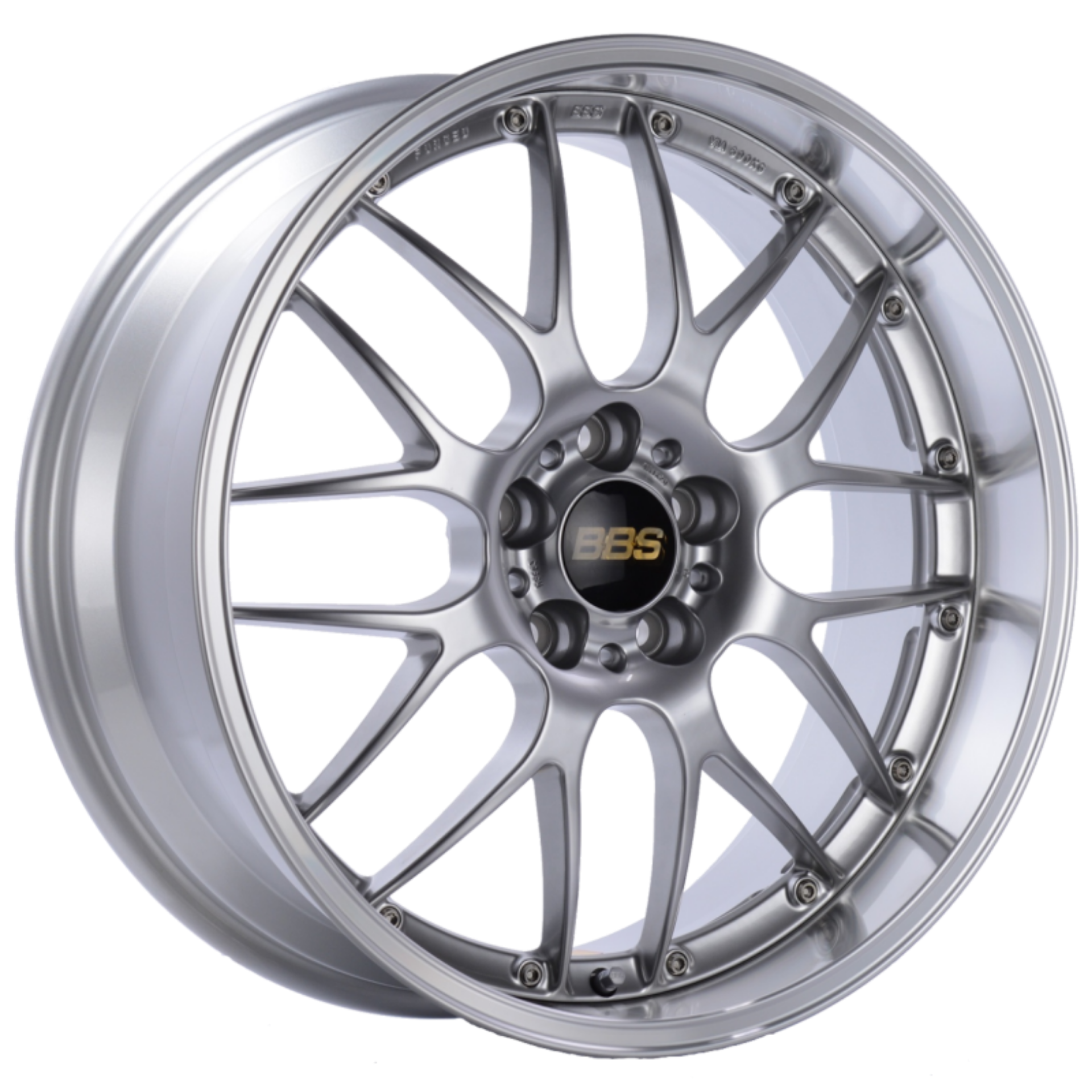 Picture of BBS RS-GT 20x10 5x120 ET22 Diamond Silver Center Diamond Cut Lip Wheel -82mm PFS-Clip Required