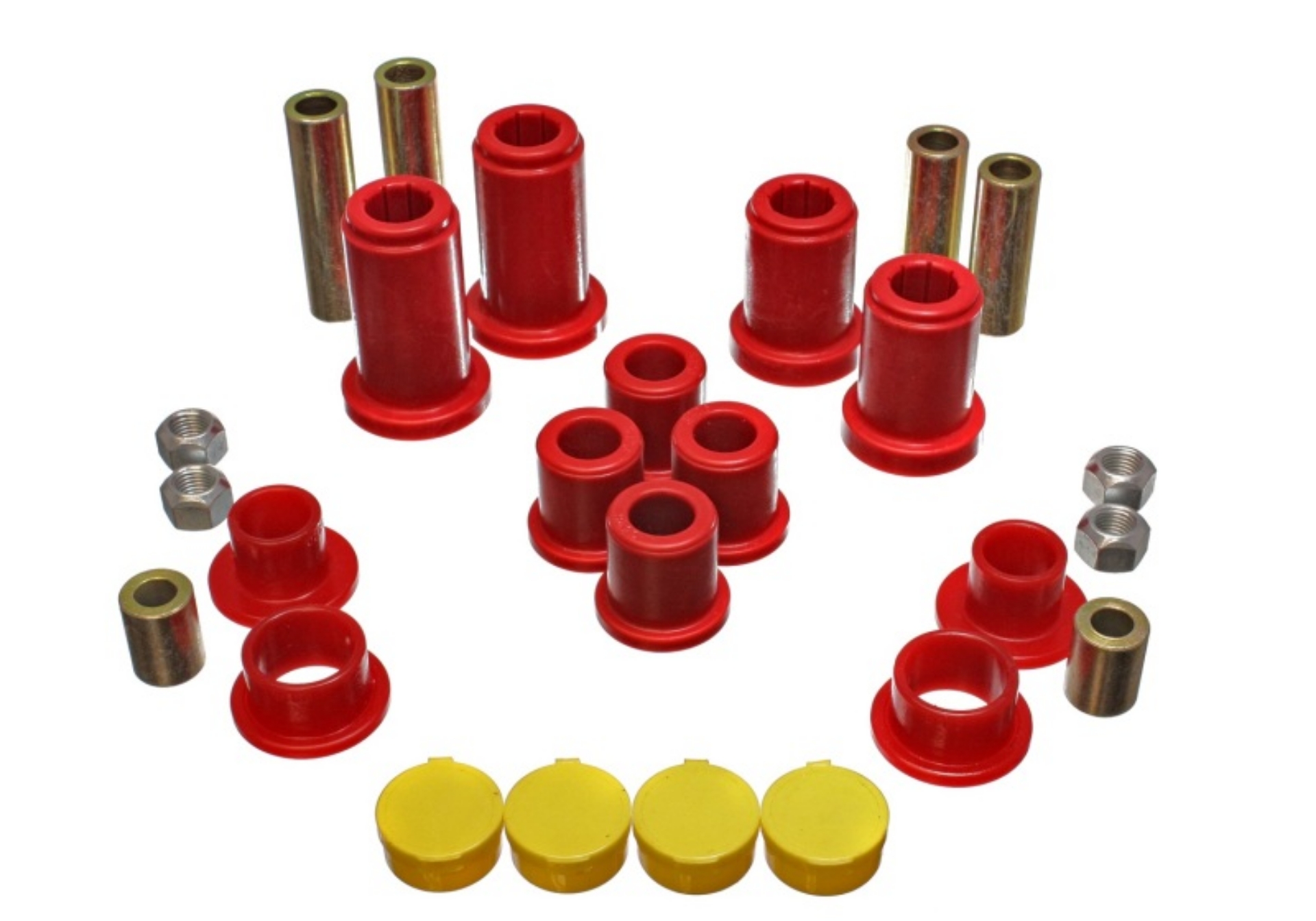 Picture of Energy Suspension 99-07 General Motors Various Red Front End Control Arm Bushing Set