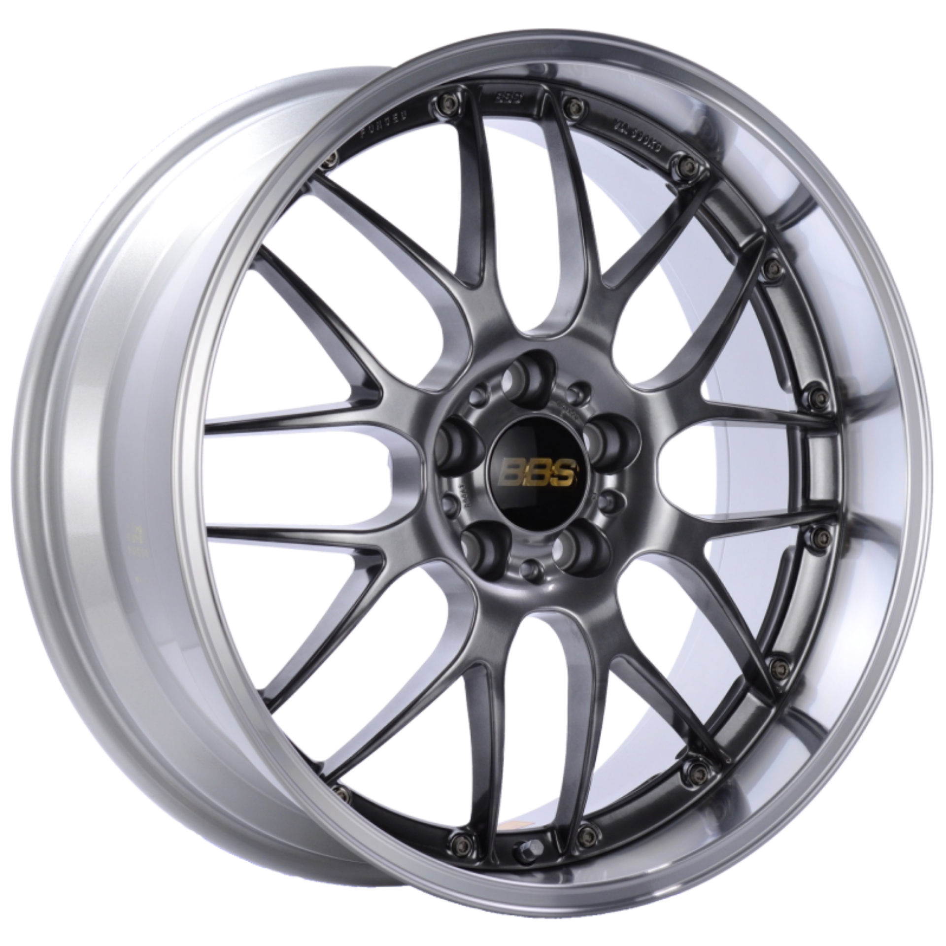 Picture of BBS RS-GT 19x11 5x130 ET60 CB71-6 Diamond Black Center Diamond Cut Lip Wheel