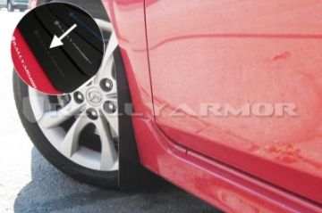 Picture of Rally Armor 10-13 Mazda3-Speed3 Hatch-Sedan Black UR Mud Flap w-Grey Logo