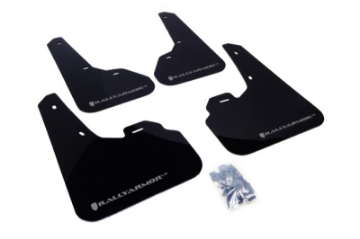 Picture of Rally Armor 10-13 Mazda3-Speed3 Hatch-Sedan Black UR Mud Flap w-Silver Logo