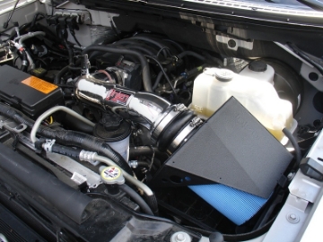 Picture of Injen 09-10 Ford F-150 3 valve V8 4-6L Wrinkle Black Power-Flow Air Intake System
