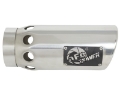 Picture of aFe Power Intercooled Tip Stainless Steel - Polished 4in In x 5in Out x 12in L Bolt-On