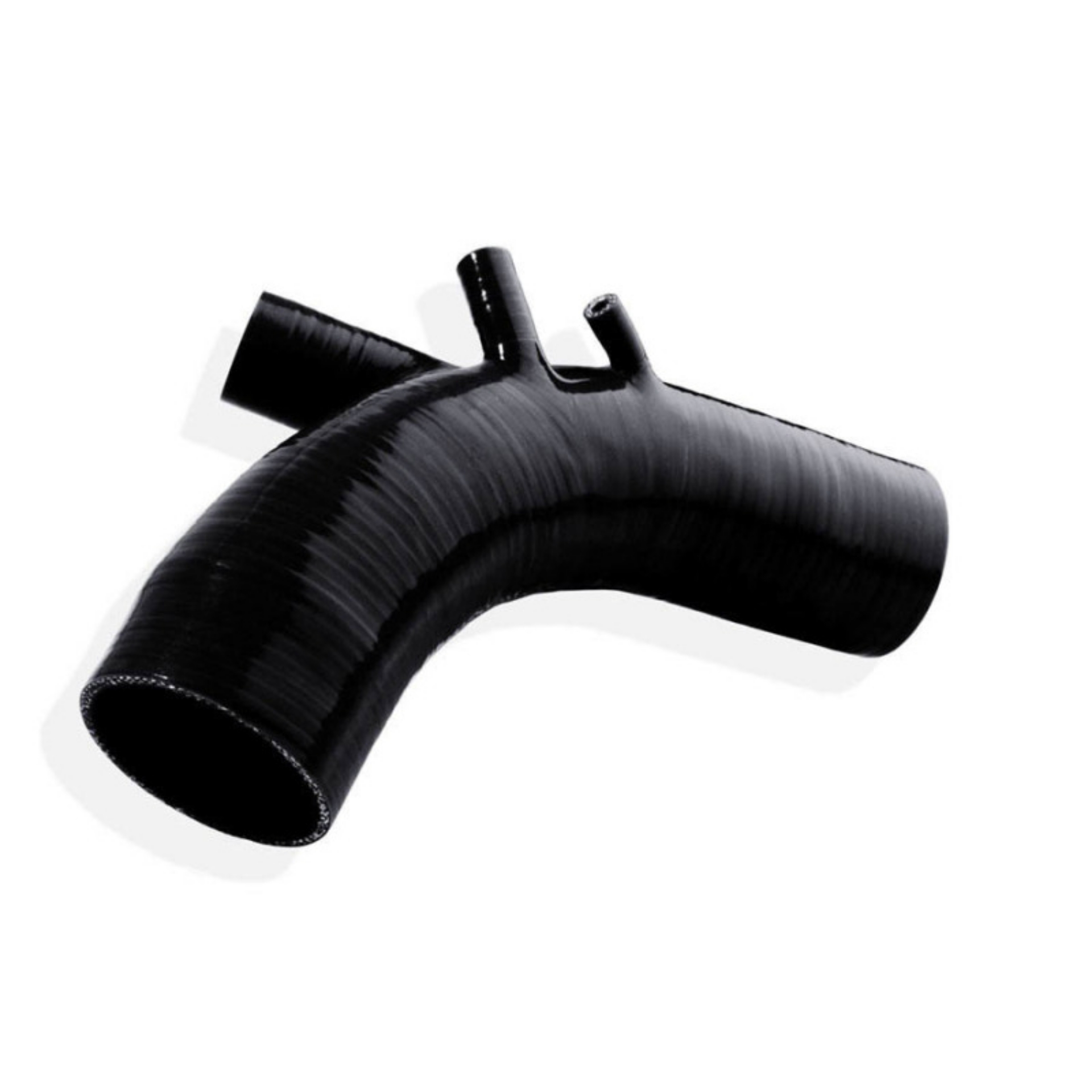 Picture of Cobb Mitsubishi Evo X Silicone Turbo Inlet - Stealth Black