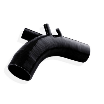 Picture of Cobb Mitsubishi Evo X Silicone Turbo Inlet - Stealth Black