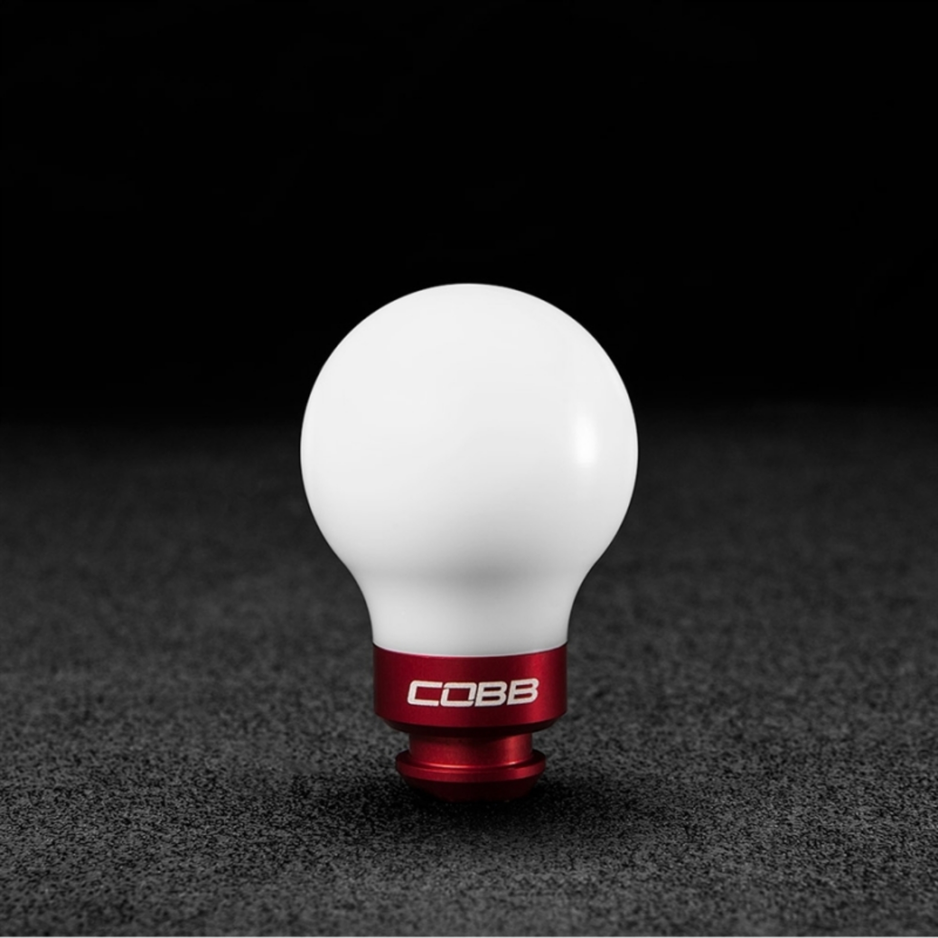 Picture of Cobb Subaru 5-Speed COBB Knob - White w- Race Red