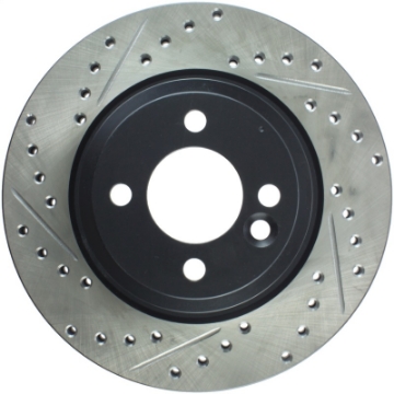 Picture of StopTech 02-07 Mini Cooper-Cooper S Slotted & Drilled Right Front Rotor