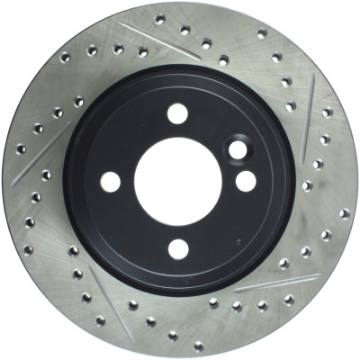 Picture of StopTech 02-07 Mini Cooper-Cooper S Slotted & Drilled Left Front Rotor
