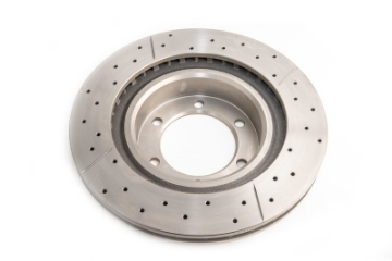 Picture of DBA 09-02+ Toyota Landcruiser 17in Wheel Front Drilled & Slotted Street Series Rotor