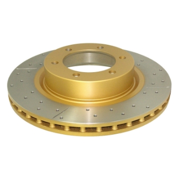 Picture of DBA 09-02+ Toyota Landcruiser 17in Wheel Front Drilled & Slotted Street Series Rotor