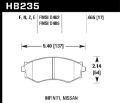 Picture of Hawk Infiniti G20 -Nissan 240SX-Axxess-Senta-Stanza Blue 9012 Race Front Brake Pads