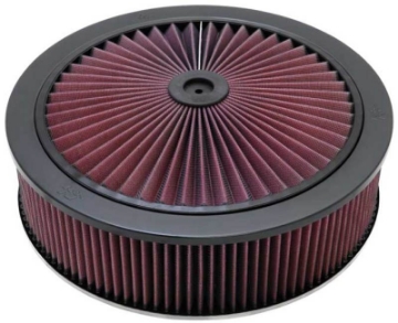 Picture of K&N X-Stream Top Filter Black 14 inch OD 5-125 inch Neck Flange 5-875 inch H