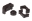 Picture of Prothane Chevy Corvette C5 Radiator Insolators - Black