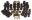 Picture of Prothane 73-80 Chevy Truck 2wd Total Kit - Black