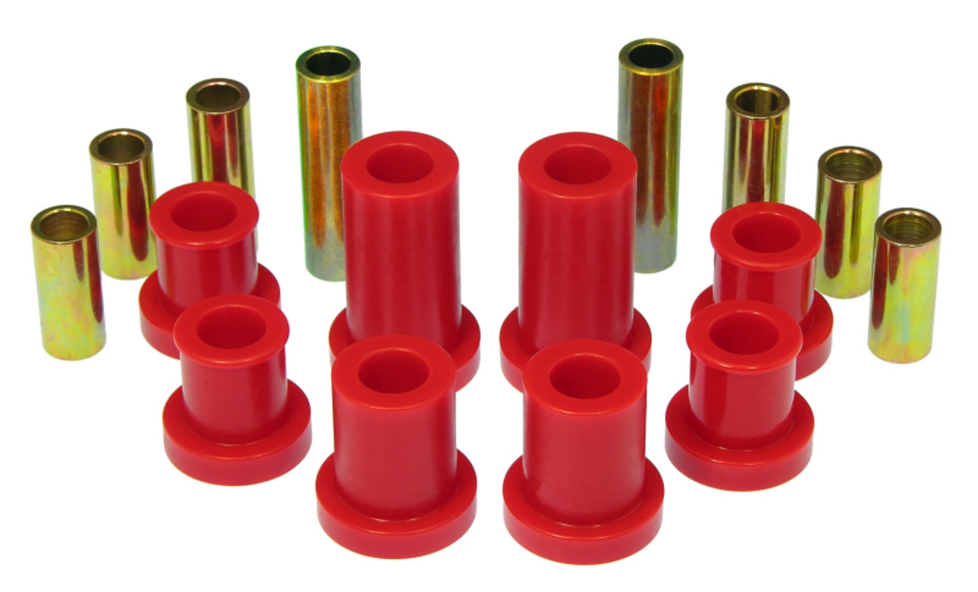 Picture of Prothane 07-14 Chevy Silverado 2-4wd Upper-Lower Front Control Arm Bushings - Red