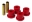 Picture of Prothane 73-87 GM Rear 1-5in OD Frame Shackle Bushings - Red