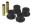 Picture of Prothane 73-87 GM Rear 1-75in OD Frame Shackle Bushings - Black