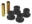 Picture of Prothane 88-98 GM 2-4wd Rear Frame Shackle Bushings - Black