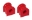 Picture of Prothane 06+ Honda Civic Rear Sway Bar Bushings - 17mm - Red