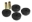 Picture of Prothane 90-93 Acura NSX Strut Rod Bushings - Black
