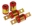 Picture of Prothane 88-00 Honda Civic Rear Upper Control Arm Bushings - Red