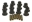 Picture of Prothane 68-71 International Scout 800 Spring & Shackle Bushings - Black