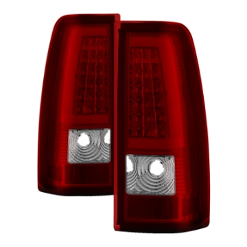 Picture of xTune Chevy Silverado 1500-2500-3500 99-02 - Version 3 Tail Lights Red Clear ALT-ON-CS99V3-LBLED-RC