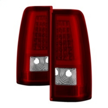 Picture of xTune Chevy Silverado 1500-2500-3500 99-02 - Version 3 Tail Lights Red Clear ALT-ON-CS99V3-LBLED-RC