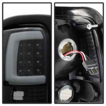 Picture of xTune Dodge Ram 1500 94-01 Tail Lights - Light Bar LED - Black ALT-ON-DRAM94V3-LBLED-BK
