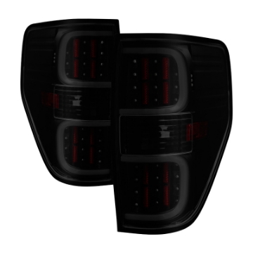 Picture of xTune Ford F150 09-14 LED Tail Lights - Black ALT-ON-FF15009-LBLED-BSM