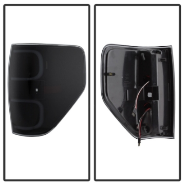 Picture of xTune Ford F150 09-14 LED Tail Lights - Black ALT-ON-FF15009-LBLED-BSM