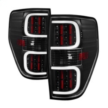 Picture of xTune Ford F150 09-14 LED Tail Lights - Black ALT-ON-FF15009-LBLED-BK
