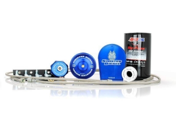 Picture of Sinister Diesel 08-10 Ford 6-4L Powerstroke Superduty External Oil Filter System