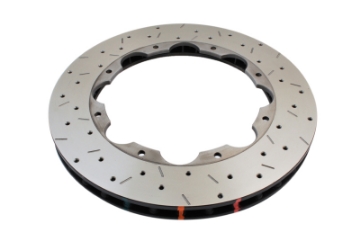 Picture of DBA 5000 Series Drilled and Dimpled Rear Replacement Rotor 09-16 Nissan R35 GTR with Alcon Brake Kit