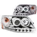Picture of ANZO 1997-5-2003 Ford F-150 Projector Headlights w- Halo Chrome 1pc