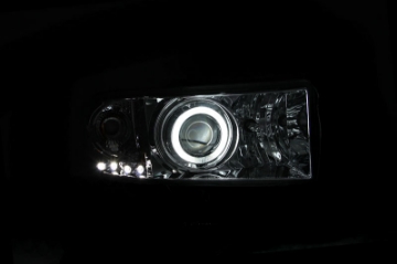 Picture of ANZO 1994-2001 Dodge Ram Projector Headlights w- Halo Chrome