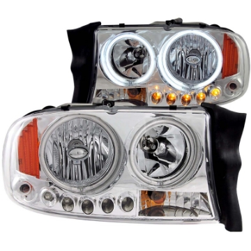 Picture of ANZO 1997-2004 Dodge Dakota Crystal Headlights Chrome 1pc