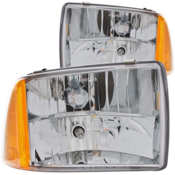 Picture of ANZO 1995-1997 Chevrolet Blazer Crystal Headlights Chrome 1pc