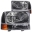 Picture of ANZO 2000-2004 Ford Excursion Crystal Headlights Black