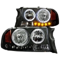 Picture of ANZO 1997-2004 Dodge Dakota Crystal Headlights Black 1pc