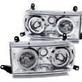Picture of ANZO 1991-1994 Toyota Land Cruiser Crystal Headlights w- Halo Chrome