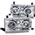 Picture of ANZO 1991-1994 Toyota Land Cruiser Crystal Headlights w- Halo Chrome