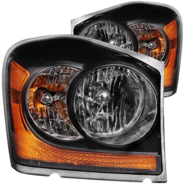 Picture of ANZO 2004-2006 Dodge Durango Crystal Headlights Black