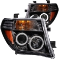 Picture of ANZO 2005-2008 Nissan Frontier Projector Headlights w- Halo Black