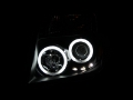 Picture of ANZO 2005-2008 Nissan Frontier Projector Headlights w- Halo Black