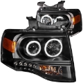 Picture of ANZO 2007-2014 Ford Expedition Projector Headlights w- Halo Black