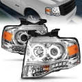 Picture of ANZO 2007-2014 Ford Expedition Projector Headlights Chrome