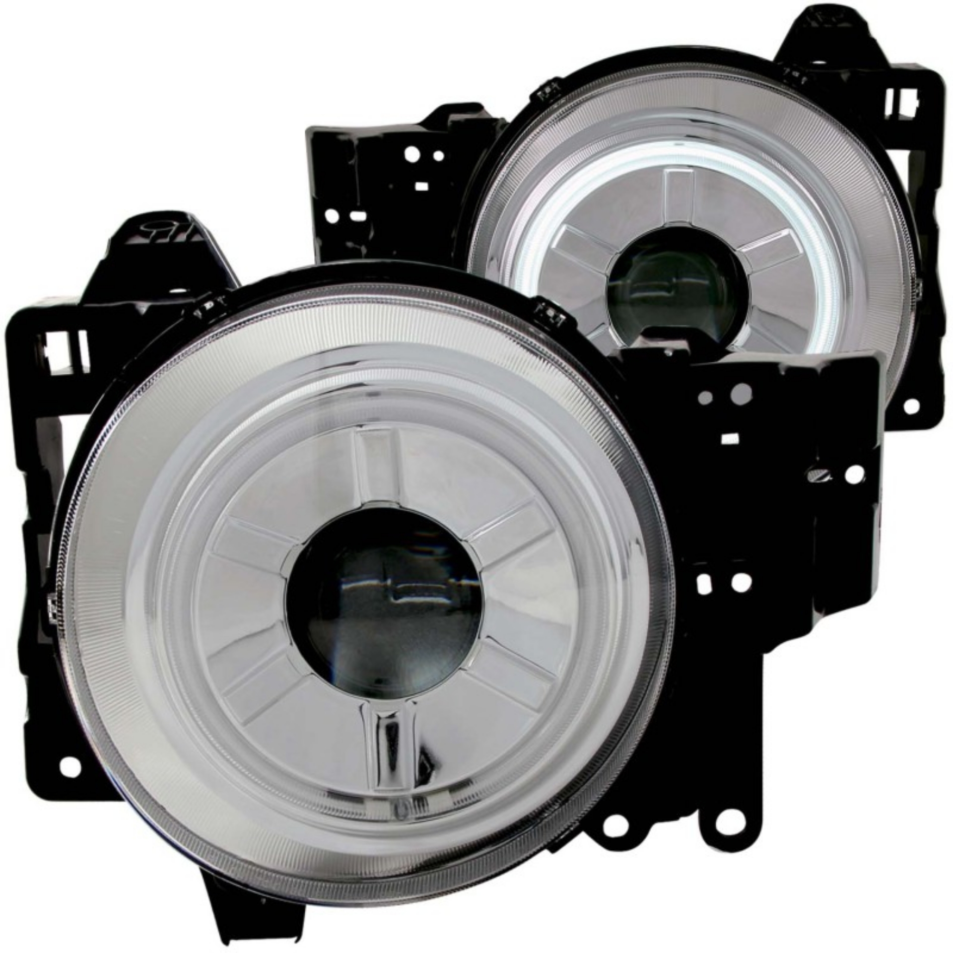 Picture of ANZO 2007-2013 Toyota Fj Cruiser Projector Headlights w- Halo Chrome