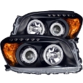Picture of ANZO 2006-2008 Toyota Rav4 Projector Headlights w- Halo Black