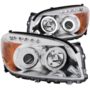 Picture of ANZO 2006-2008 Toyota Rav4 Projector Headlights w- Halo Chrome CCFL